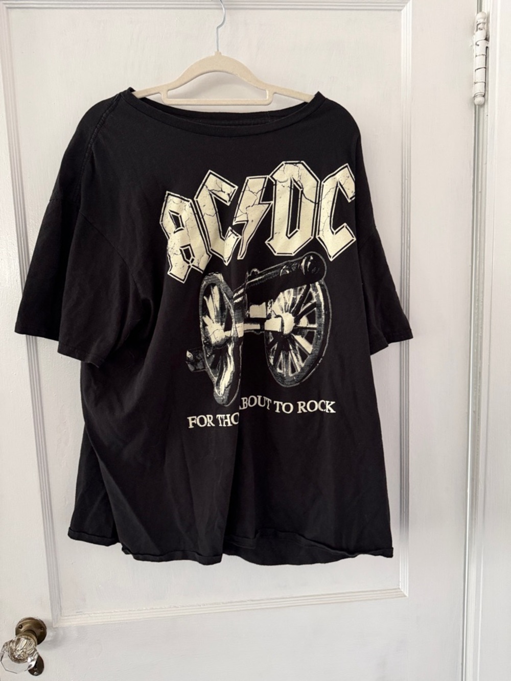 AC/DC Black Kids Short Sleeve Cannon Graphic Tee